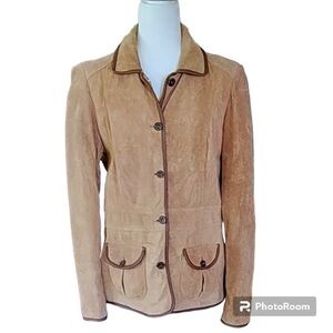 Seattle Suede Eddie Bauer Genuine Leather Jacket Size Large